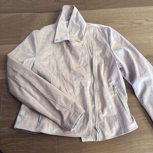 Bagatelle Suede pink leather jacket